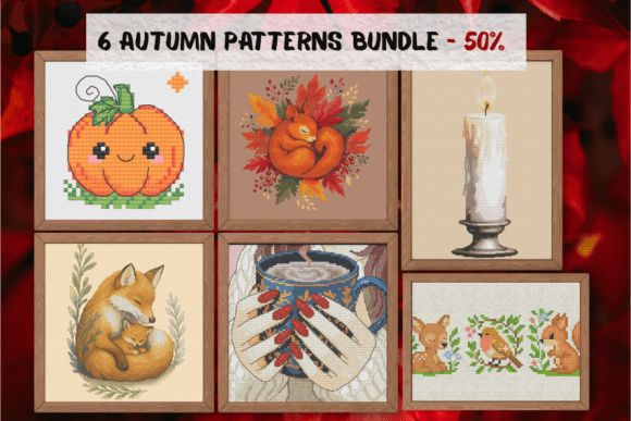 Autumn Cross Stitch Patterns for Cozy Sweatshirts