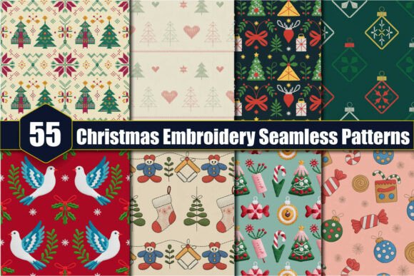 Christmas Embroidery Seamless Patterns Review