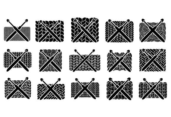 Crochet Hooks and Stitch Patterns SVG for Crafters