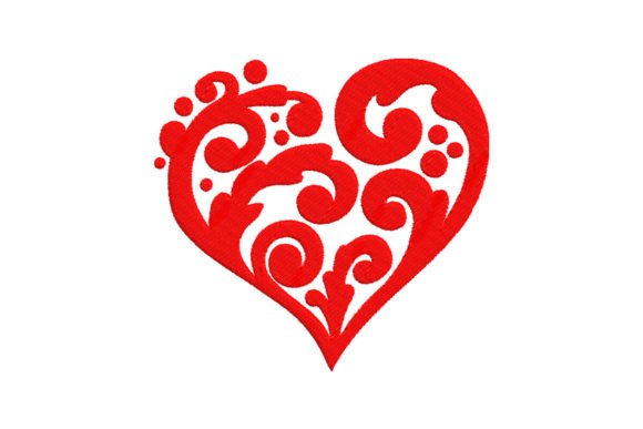 Heart Love: A Premium Embroidery Design for Boutique Sweatshirts