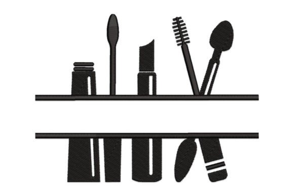 Makeup Split: A Creative and Unique Embroidery Design
