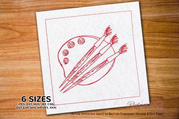 Painting Brushes on Palette: A Creative Embroidery Review