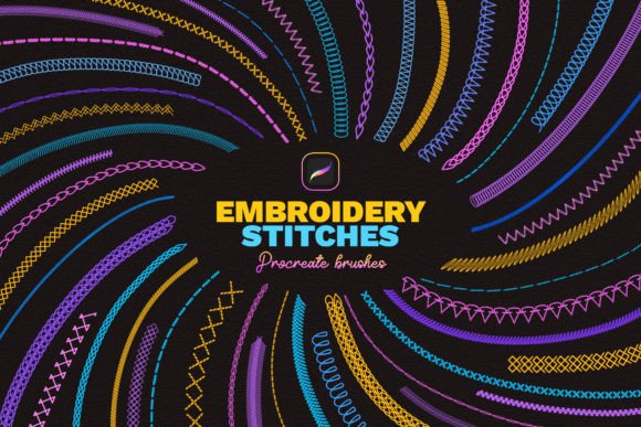 Review: Embroidery Stitches Procreate Brushes