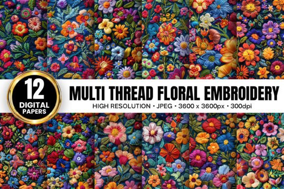 Review of Multi Thread Floral Embroidery Patterns