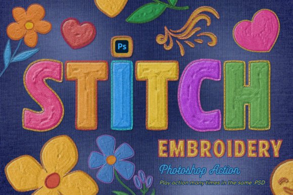Transform Your Embroidery with Photoshop Action